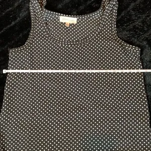 Philosophy Black and White Polka Dot Sleeveless Tank Top Semi Sheer Size S thumbnail 7