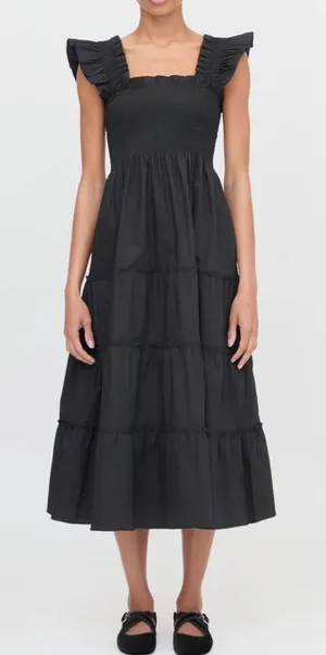 Hill House The Ellie Nap Dress in Black thumbnail 1