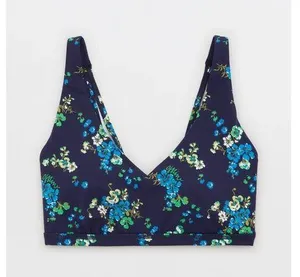 Offline By Aerie Goals Plunge Sports Bra Royal Navy Size Medium thumbnail 1