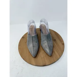 Garnet Hill Maisie‎ Heeled Mules Boho Slip On Leather Womens 37 US 6-6.5 thumbnail 2