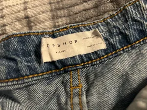 Topshop Denim A-line Shorts size 4 excellent condition thumbnail 2