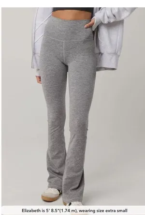 Aerie Offline Gray The Hugger High Waisted Bootcut Leggings Sz.XXL thumbnail 2