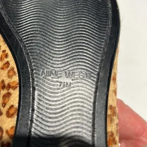 Nine‎ West Edwin Bow Cheetah Ballet Flats B63 thumbnail 8