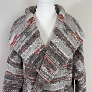 Prana Arria Wool‎ Blend Marble Chunky Knit Collared Jacket Size Small thumbnail 3