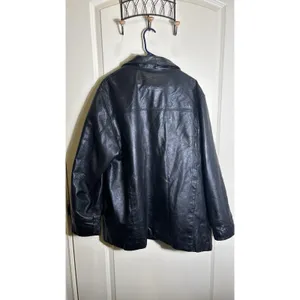 Wilson's Leather 'M. Julian' Jacket Coat‎ Lined Full Zip Men's XL Vintage Black thumbnail 15