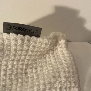 Foray Golf Textured Polo Sweater Top Large White Navy Coastal‎ Preppy Chic thumbnail 6
