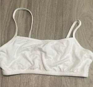 Fruit of the Loom White Cotton Bralette thumbnail 1