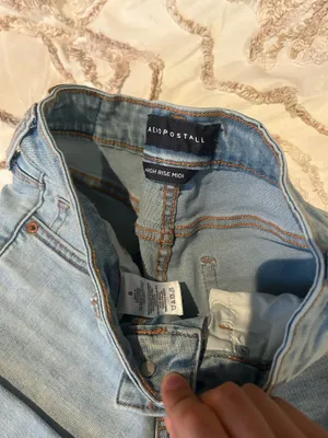 Aeropostale blue shorts high waist thumbnail 3