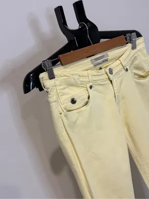Maison Scotch La Parisienne Yellow Skinny Jeans Size 27/32 Stretch Denim thumbnail 3