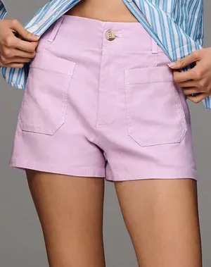 Maeve Anthropologie Colette Shorts In Lavender Purple Size 28 thumbnail 1