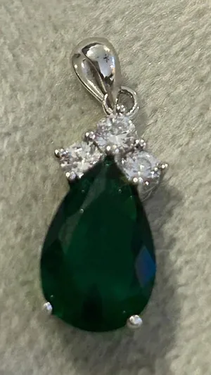Pendant 925 sterling silver pendant green thumbnail 1