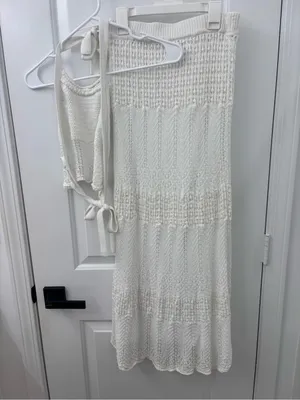 Princess Polly xander white set crochet lace thumbnail 4