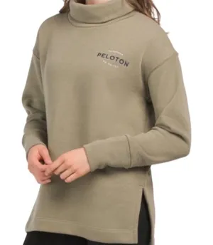 Peloton Together We Go Far Funnel Neck Pullover Green‎ Sweatshirt size M thumbnail 1
