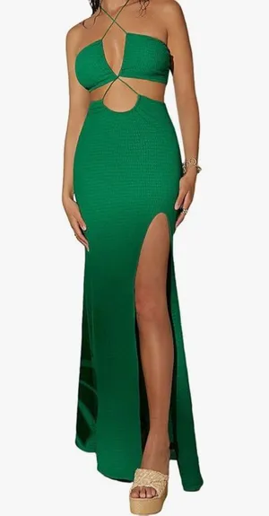 Green Amazon Maxi Dress thumbnail 1