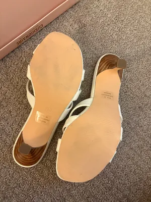 Cushionare Malta Kitten Heels - Cream 6 thumbnail 6
