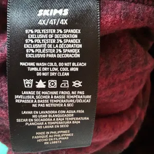 NWOT SKIMS Unisex Fleece Flannel Sleep pants Medium in Wine Plaid 4x thumbnail 5