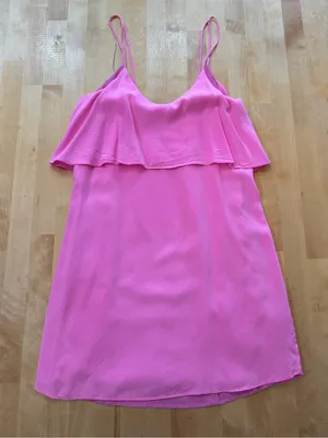 Rory Beca Silk Pink Ruffle Mini Dress thumbnail 1