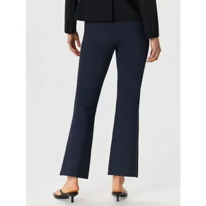 Quince Ultra Stretch Ponte Bootcut Pants Navy Blue Sz Large Work Career Capsule thumbnail 4