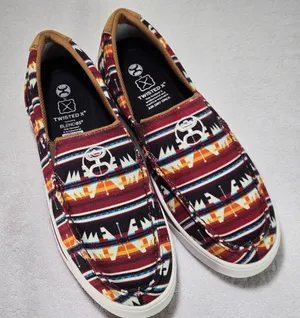 NWOT Twisted X Hooey Men’s 9M Southwestern Aztec Slip-On Loper Shoes thumbnail 1