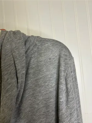Victoria's Secret PINK Gray Lightweight Zip-Up Hoodie Size Large thumbnail 3