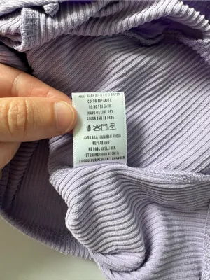 Altar'd State Lavender Ribbed Short-Sleeve Crop Top Size Small NWOT thumbnail 7
