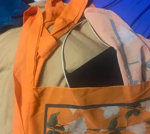 2 piece bikini with cover skirt Orange thumbnail 1