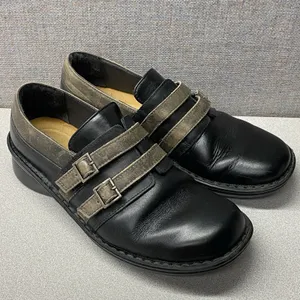 Naot‎ Celesta Loafer Womens Shoe 7 7.5 EU 38 Black Leather Cork Insole Comfort thumbnail 3