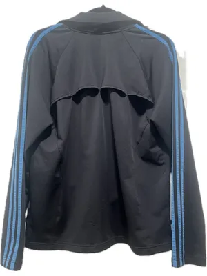 Adidas Men's Clima365 Track Jacket – Size Large, Black with Blue Stripes (b3) thumbnail 2