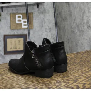 NEW Sun + Stone Womens Adelinee Faux Leather Ankle Boots 10017856000 Black 5M thumbnail 5