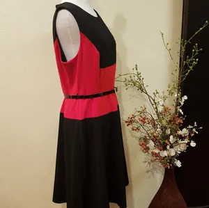 Tommy Hilfiger Red/Black Dress Size 12 thumbnail 2