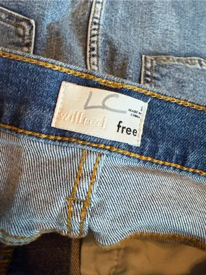 Wilfred Free Aritzia Denim Skirt Tanit Medium Wash Raw Hem Casual Size 6 NWT thumbnail 14