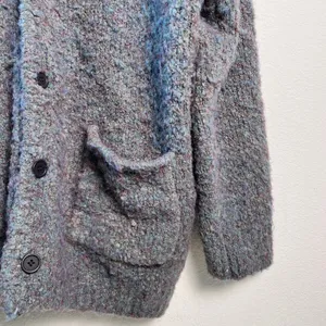 Zara Women’s Blue‎ Wool Blend Cardigan L–XL Soft Cozy Lightweight Button Sweater thumbnail 5