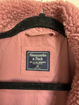 Abercrombie & Fitch Pink Teddy Sherpa Coat Xs Faux Fur Quiet Luxury Winter thumbnail 6