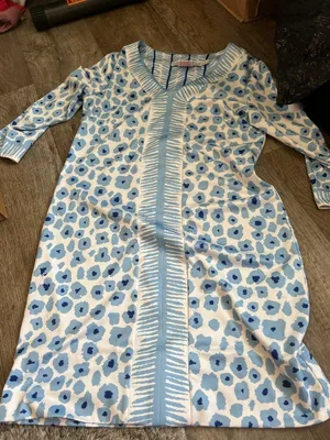 Gretchen Scott Wildcat Light Dress In Blue size S‎ thumbnail 3