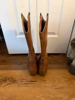 Shein Cowboy Boots Brown thumbnail 4