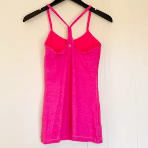 LULULEMON Power Y Racerback Tank Top Bright Hot Pink 6 thumbnail 3