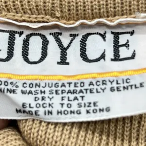 VTG Joyce Women’s Belted Turtleneck Long Sleeve Tan Knit Sweater Acrylic-Size M thumbnail 9