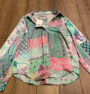 Floral Silk Top thumbnail 6