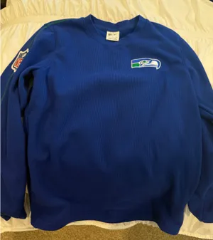 Seahawks Waffle Knit Long Sleeve thumbnail 1