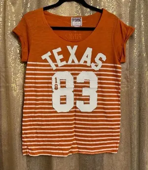 PINK Victorias Secret 5th & Ocean Orange Texas Longhorns Small Top thumbnail 1