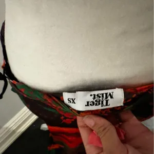 Tiger Mist Black Red & Green Design Maxi Skirt thumbnail 5