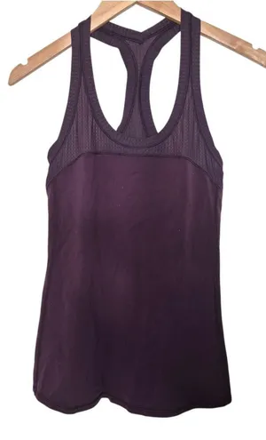 Lululemon Cool Racerback II Deep Breath Black Cherry Size Small thumbnail 1
