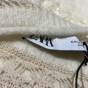 NWT ZARA COMBINATION POINTELLE VEST Sweater Top Super Oversize M Ivory thumbnail 6