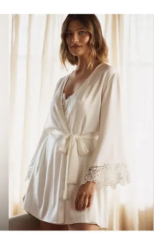 Anthropologie Nightgown & robe set Bridal set thumbnail 3
