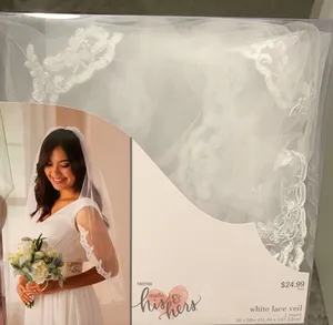 very pretty lace wedding veil for wedding ceremony thumbnail 1