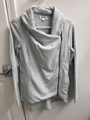 Zip Up Sweat Shirt Gray thumbnail 2