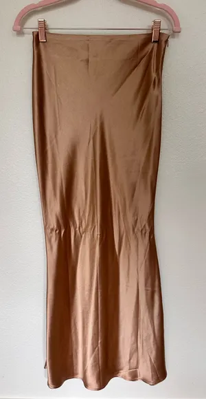 Silk Lace Skirt Gold thumbnail 1