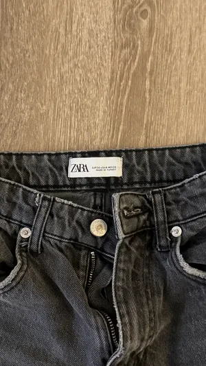 ZARA Black Straight Jeans thumbnail 6