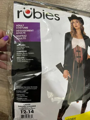 Rubie's Black Cowgirl adult costume with Hat - large thumbnail 2