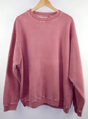 US Vintage Collection Mauve Pink Garment Dyed Crewneck Sweatshirt Large thumbnail 1